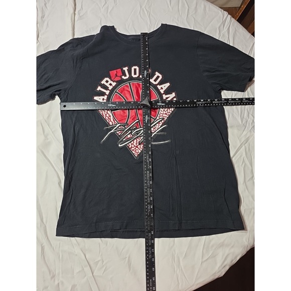 Air Jordan Flight T Shirt Men's XL Short Sleeve Black Red Jumpman Basketball Y2K - Picture 3 of 5
